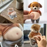 استیکر ضربه گیر شکم سیلیکونی عروسکی سه عددی - تصویر 5