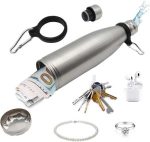 فلاسک تمام استیل استوانه محفظه مخفی دار - تصویر 3