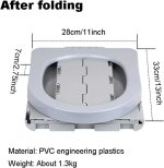 توالت فرنگی مسافرتی تاشو - تصویر 3